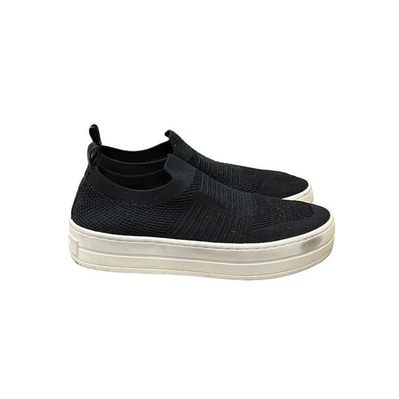 J slides black platform slip on shoes. Size 6 - Picture 8 of 8